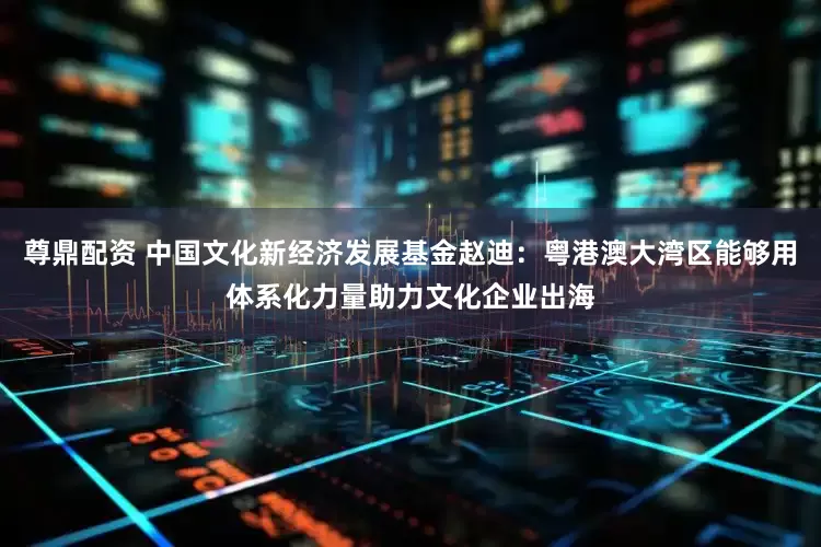 尊鼎配资 中国文化新经济发展基金赵迪：粤港澳大湾区能够用体系化力量助力文化企业出海